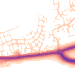 Daytime road noise heatmap for RH12 0BQ
