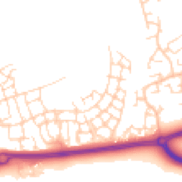 Daytime road noise heatmap for RH12 0DD