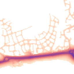 Daytime road noise heatmap for RH12 0DE