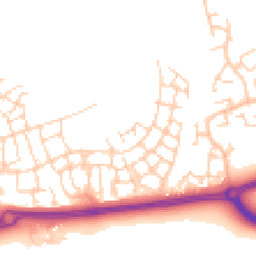 Daytime road noise heatmap for RH12 0DF