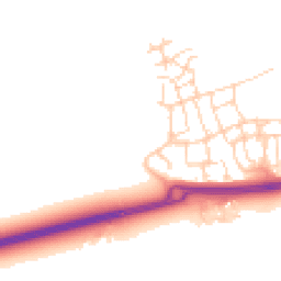 Daytime road noise heatmap for RH12 0DQ