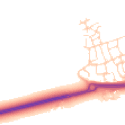 Daytime road noise heatmap for RH12 0DR