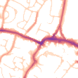 Daytime road noise heatmap for RH12 1AP