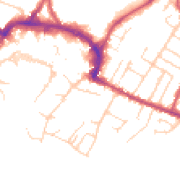 Daytime road noise heatmap for RH12 1BU