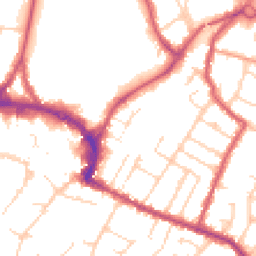 Daytime road noise heatmap for RH12 1DB