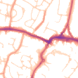 Daytime road noise heatmap for RH12 1DL