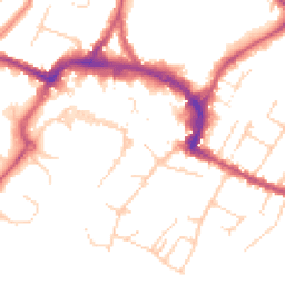 Daytime road noise heatmap for RH12 1ES