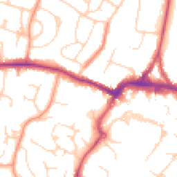 Daytime road noise heatmap for RH12 1FH