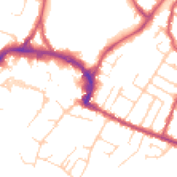 Daytime road noise heatmap for RH12 1PY