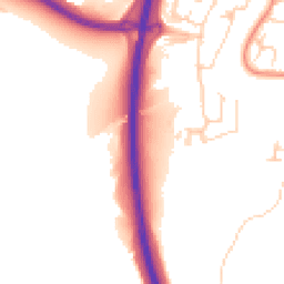 Daytime road noise heatmap for RH12 1QP