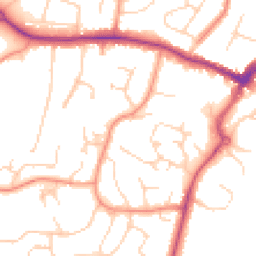 Daytime road noise heatmap for RH12 1QQ