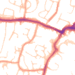 Daytime road noise heatmap for RH12 1UA