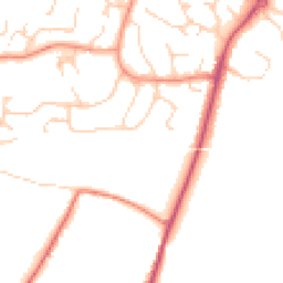 Daytime road noise heatmap for RH12 1ZY