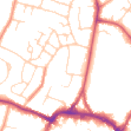 Daytime road noise heatmap for RH12 2BJ