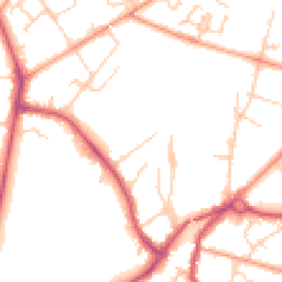 Daytime road noise heatmap for RH12 2EL