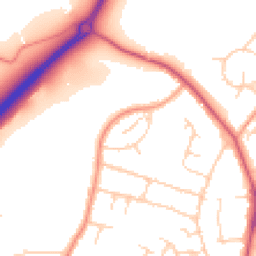 Daytime road noise heatmap for RH12 2HT