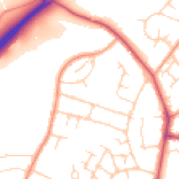 Daytime road noise heatmap for RH12 2HY