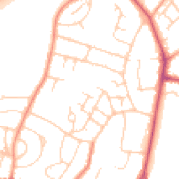 Daytime road noise heatmap for RH12 2JL