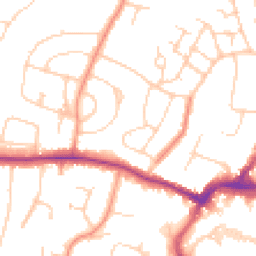 Daytime road noise heatmap for RH12 2LA