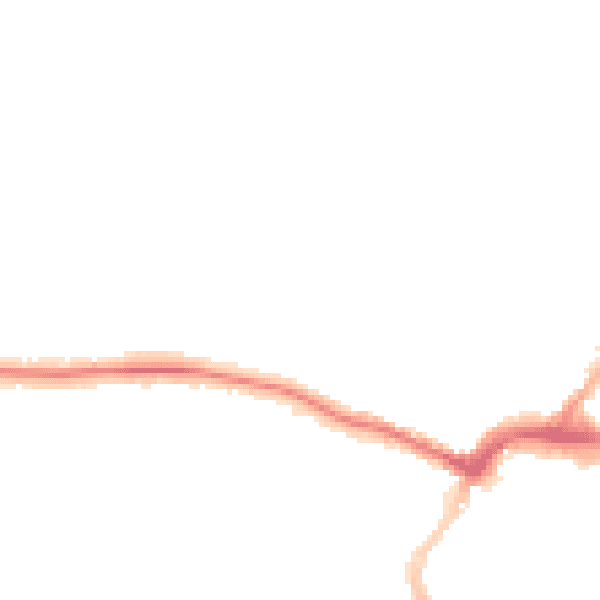 Night-time road noise heatmap for RH12 2LA