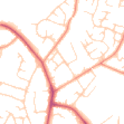 Daytime road noise heatmap for RH12 2LE