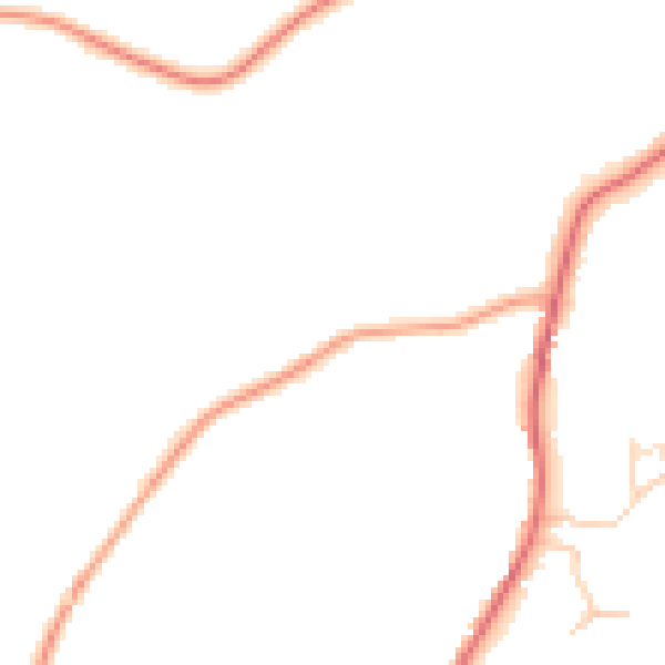 Daytime road noise heatmap for RH12 3DG