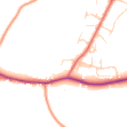 Daytime road noise heatmap for RH12 3EQ
