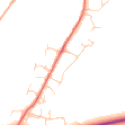 Daytime road noise heatmap for RH12 3EU