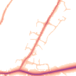Daytime road noise heatmap for RH12 3EX