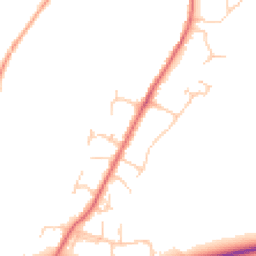 Daytime road noise heatmap for RH12 3EZ