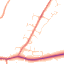 Daytime road noise heatmap for RH12 3GF