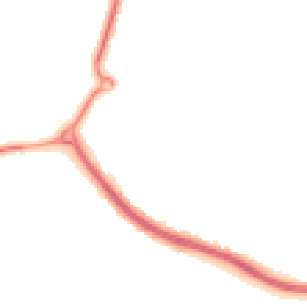 Night-time road noise heatmap for RH12 3GX