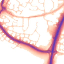 Daytime road noise heatmap for RH12 3GY