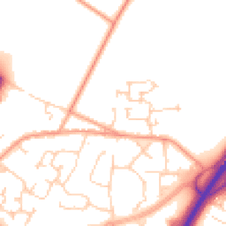 Daytime road noise heatmap for RH12 3HQ