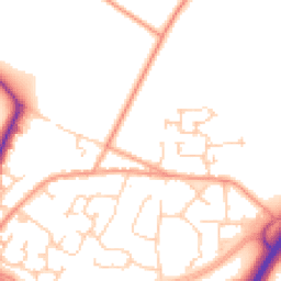 Daytime road noise heatmap for RH12 3JA