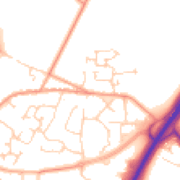Daytime road noise heatmap for RH12 3JU