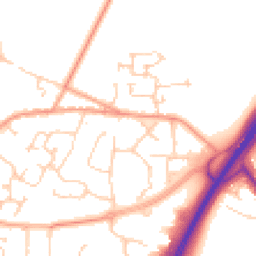 Daytime road noise heatmap for RH12 3NF