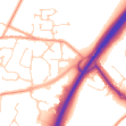 Daytime road noise heatmap for RH12 3NQ