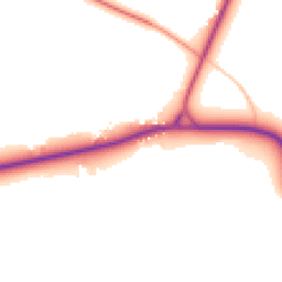 Daytime road noise heatmap for RH12 3PW