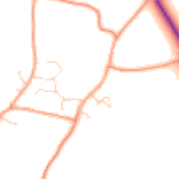 Daytime road noise heatmap for RH12 3QW