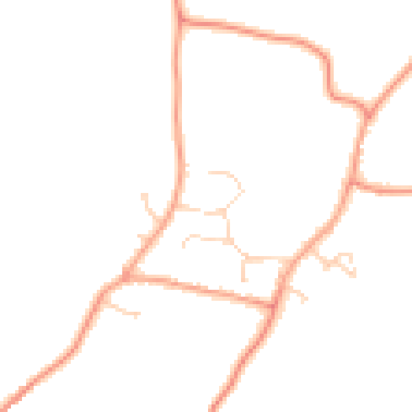 Daytime road noise heatmap for RH12 3RG