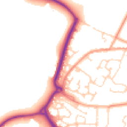 Daytime road noise heatmap for RH12 3TJ