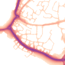 Daytime road noise heatmap for RH12 3TW