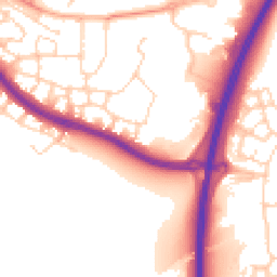 Daytime road noise heatmap for RH12 3UT