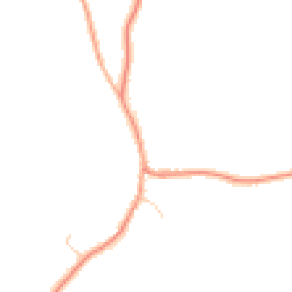 Daytime road noise heatmap for RH12 4FR