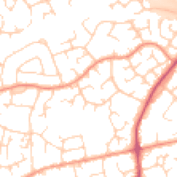 Daytime road noise heatmap for RH12 4JN