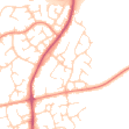 Daytime road noise heatmap for RH12 4NN