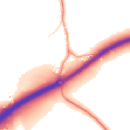 Daytime road noise heatmap for RH12 4SQ