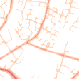 Daytime road noise heatmap for RH12 5AJ