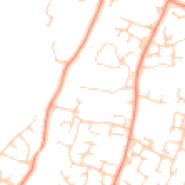 Daytime road noise heatmap for RH12 5GE